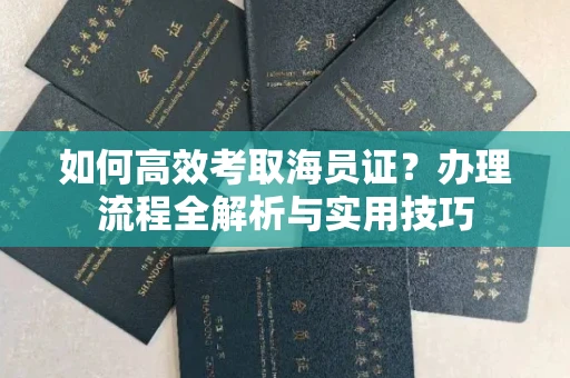 全国如何高效考取海员证?办理流程全解析与实用技巧