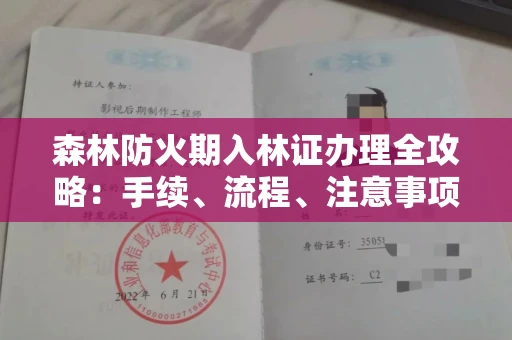 全国森林防火期入林证办理全攻略:手续、流程、注意事项一网打尽